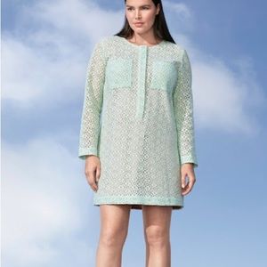 Victoria Beckham for Target lace mint shirt dress